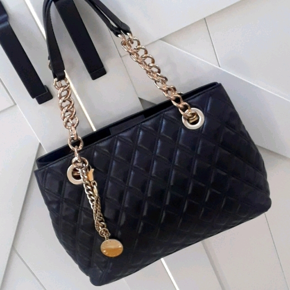 Stuart Weitzman Handbags - STUART WEITZMAN..QUILTED LAMBSKIN SATCHEL